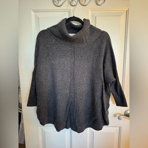 LOFT Charcoal Knit Pullover